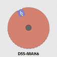 D55-MAX6_top.png Life/Score Counter D55 : Max 6