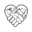 WorldinPeace_t.png Archivo STL gratis World in Peace・Diseño imprimible en 3D para descargar