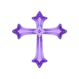 Gothic Cross - Necklace.stl Cruz gótica de parede e colar Amuleto Decoração celta medieval