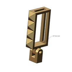 Studs-Recta-bail-20x10mm-link-00.jpg STL file Studs rectangular bail link 3D print model・3D print design to download