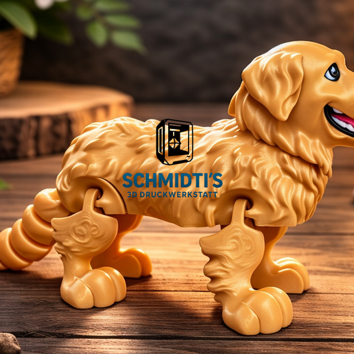 Articulated Golden Retriever