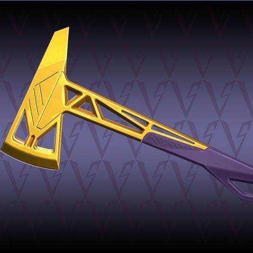 Axe Prime melee Valorant 3D model