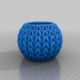 Knitted_Bowl.png Knitted 3D printed containers set | Print in Place