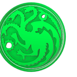 targarien-10cm-separado-v5.png STL file cookie cutter cookie cutter 10cm house of the dragon fondant Targaryen game of throne la casa del dragon・3D printer model to download