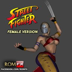 sf Vega female impressao00.jpg Fichier 3D Street Fighter Vega version féminine - Imprimable・Modèle à télécharger et à imprimer en 3D