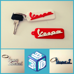 2 a.png STL-Datei VESPA KEYCHAIN・3D-Drucker-Vorlage zum herunterladen