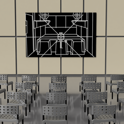 render-2.png Archivo STL Plan de batalla de la Estrella de la Muerte breve diorama 3.75" Star Wars ANH・Modelo imprimible en 3D para descargar