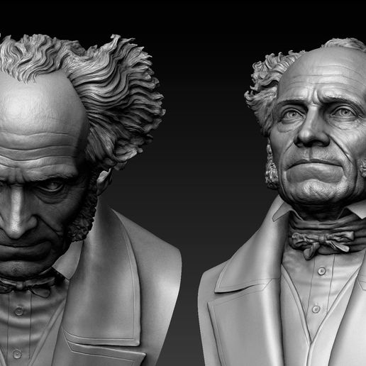 ZBrush-D554ocument.jpg Бюст Артура Шопенгауэра
