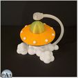 20230426_214345.jpg 3D-Datei SCHWEBENDES BILDUNGS-UFO - KEINE STÜTZEN!・Design für den 3D-Druck zum Herunterladen