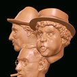 Marx-Brothers_3-qtr.png 3D file The Marx Brothers - 3D model・3D printer model to download