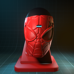 1.png STL file SPIDERMAN ECHO DOT ALEXA SUPPORT BASE CASE HOLDER・Template to download and 3D print
