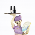 Geisha-Tray-Holder.png Suporte para tabuleiro de gueixa - Figurinha decorativa funcional