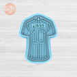 1.580.png MESSI T-SHIRT 10 ARG Cutter with Stamp / Cookie Cutter