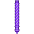 Swirl Lilac-Brown-Dark grey_NO CONNECTOR.stl [MERCHANT] SWIRL modular handle