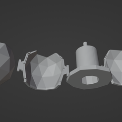 4.png 3D Model of Geodesic Geodesic Flowerpot and Molds