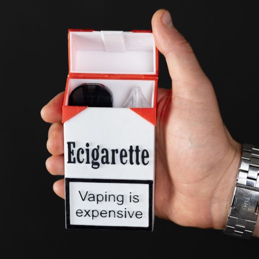 MARLBORO E-CIGARETTE CASE STL File for Cults