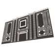 Wireframe-11.jpg Boiserie Classic Wall with Mouldings 02 Black