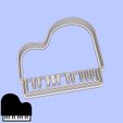 06-3.jpg Music cookie cutters - #06 - piano (style 1)