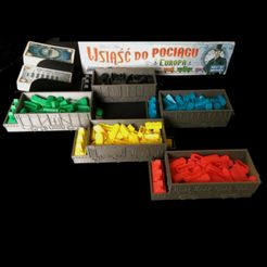 TtR.01.jpg 3D file Ticket to Ride (Europe) organizers・Model to download and 3D print