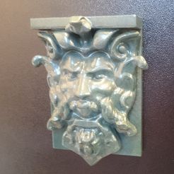 Bearded_man.JPG Бесплатный STL файл Bearded Man Wall Hanger・Дизайн 3D-принтера для скачивания