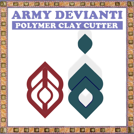 SADASD.png STL file POLYMER CLAY CUTTER 4 SIZE .CC. ARMY DEVIANTI・Template to download and 3D print, armydevianti
