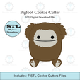Etsy-Listing-Template-STL.png Bigfoot Cookie Cutter | STL File