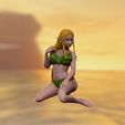 wip20.jpg princess zelda - swimsuit - hyrule warriors 3d print figurine 3D print model