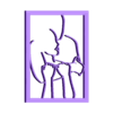 Hug v1.stl Line art Hug couple
