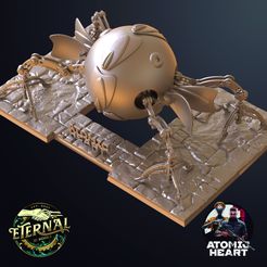 HOG-7-HEDGIE-ROBOT-DIORAMA-ATOMIC-HEART-ETERNAL-RENDER-1.jpg 3D file HOG-7 HEDGIE ROBOT DIORAMA - ATOMIC HEART - ETERNAL・3D printing idea to download