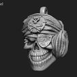PSP_z10.jpg Pirate skull pendant vol 1 3D print model