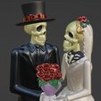 WhatsApp-Image-2023-08-27-at-10.17.45-AM.jpeg skeleton couple wedding groom bride bride decoration love never dies cake topper