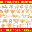 2020-05-06-1.png Vectors Laser Cutting - 200 Vintage Figures