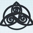 triskelion-goddess-wall-decor-1.png Triquetra symbol, Holy Trinity or triskelion, Celtic Knot symbol of Eternity, Trinity symbol keychain, spiritual wall art decor, fridge magnet, pendant
