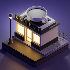 coffee_render.png Archivo 3D Café・Objeto imprimible en 3D para descargar