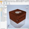 Ring-Box-4.jpg STL file Engagement Ring Case with Lithophane Insert (Screws Required)・3D printer design to download