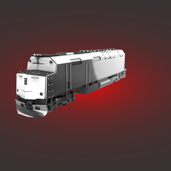 F40PH-render-6.png Fichier STL Locomotive EMD F40PH・Design imprimable en 3D à télécharger