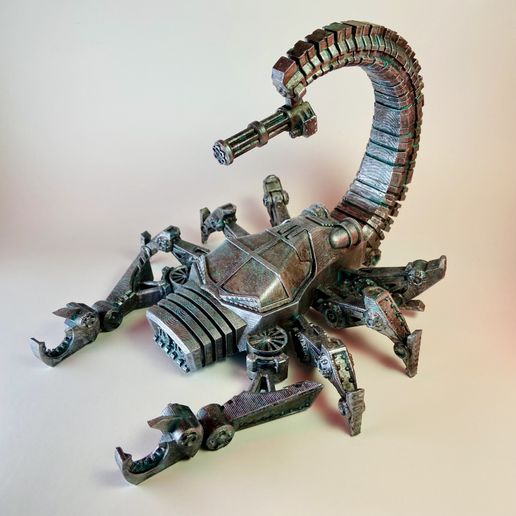 IMG_2520.jpeg Mechanical Scorpion - Print in Place Desk Organizer | Pen Holder