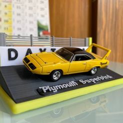 photo_2021-07-19_11-20-40.jpg Download free STL file Hotwheels Plymouth Superbird Display Base • 3D printable object, GigaPenguin
