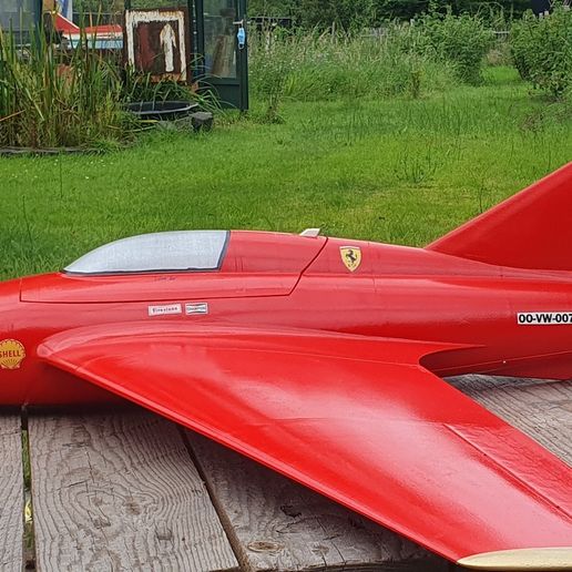 🦈 SHARK a fast 50mm EDF flying wing jet TEST FILES・Free 3D