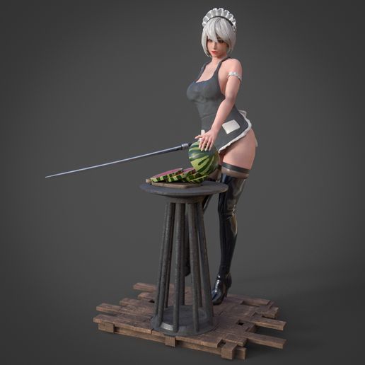thumbnail-Camera.jpg 2B Maid - YoRHa No 2 3D print model