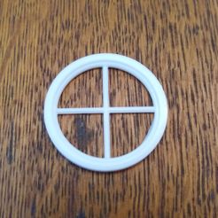 largeroundwindow.jpg STL file Round Window with Crossbars・3D printing design to download