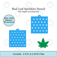 Etsy-Listing-Template-STL.png Bud Leaf Sprinkles Stencil | Laser or 3D Printed, Decorating Stencils | Digital Download STL & SVG Files