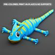 2.jpg ГИБКИЙ ШАРНИРНЫЙ ХАМЕЛЕОН, ПЕЧАТЬ НА МЕСТЕ С ПРЕДВАРИТЕЛЬНОЙ РАСКРАСКОЙ 3MF