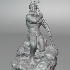 Capture1.jpg Poseidon Statues - God Of Ocean (Greek Religion God) For 3D Printings
