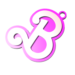 gtdgde.png STL file Barbie "B" Hoops・3D print model to download
