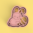 12.png Cute Rabbit with Carrot Cookie Cutter