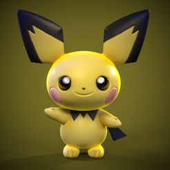 pichu.jpg Free STL file pichu pokemon・3D printable object to download