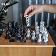 © Master Printer Text Flip - Chess Set