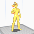 3.png Son Goku Saiyan armor 3D Model