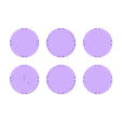 Numeral Objective Tokens.stl Stackable 40mm Objective Tokens